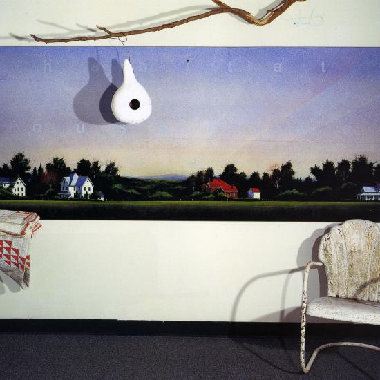 Habitat House Place Homefront Mixed media construction 95"x116"x28"
