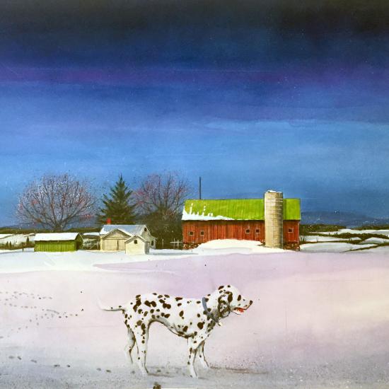 Black White and Blue 28x41  Oil on paper